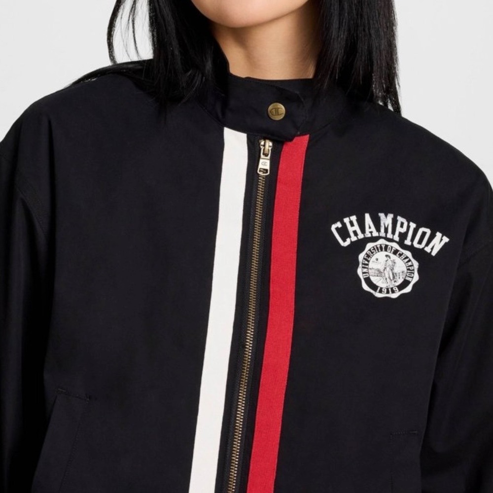 Champion Life Womens University of Champion Track Jacket‎ Black Red White Medium - Picture 8 of 8